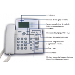 SLICAN CTS-202 CL-GR cyfrowy telefon systemowy